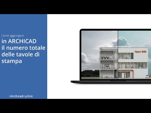 Come aggiungere in ARCHICAD il numero totale di Tavole