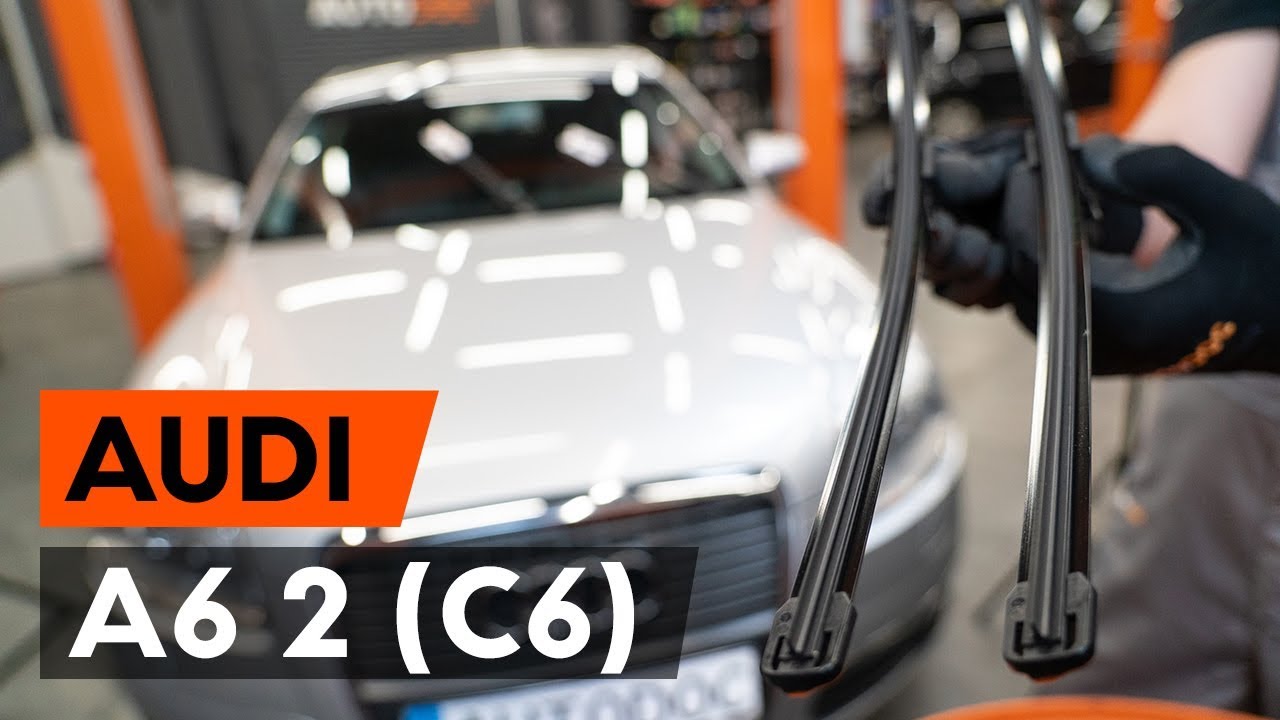 Kako zamenjati avtodel brisalce spredaj na avtu Audi A6 4F2 – vodnik menjave