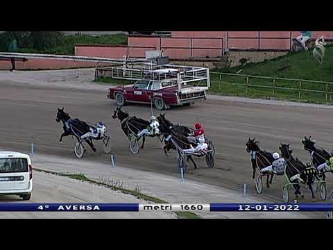 Aversa trotto 12 Gennaio 2022 - 4° Corsa