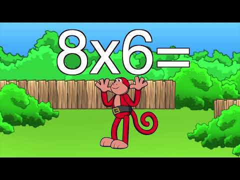 Aprende La Tabla del 8 con El Mono Sílabo. Tablas de Multiplicar. Video Educativo