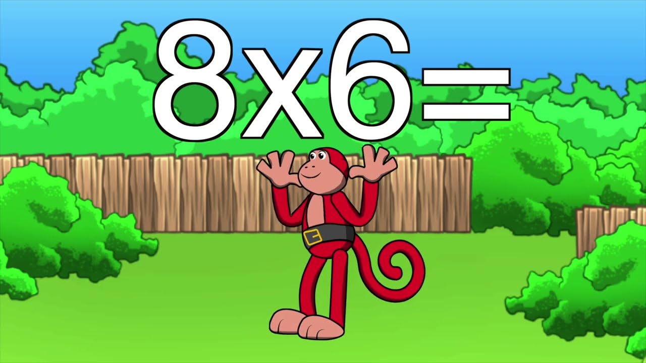 Aprende La Tabla del 8 con El Mono Sílabo. Tablas de Multiplicar. Video Educativo