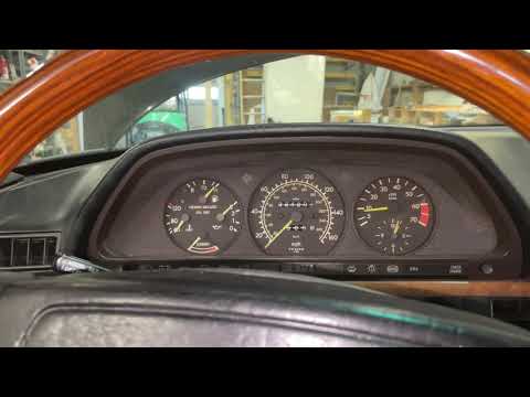 Benz 560SEL MY 89, first start with new starter