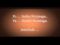 Po Indru Neeyaaga Karaoke By AnbuChezhian