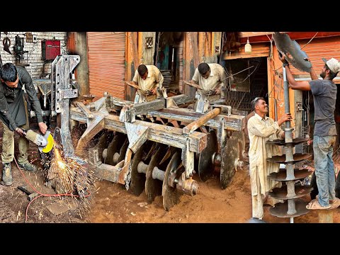Amazing Process of Making Heavy Duty Hydraulic Harrow& How Tractor Hydraulic Harrow Are Manufactured
