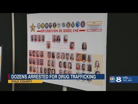 Dozens arrested for drug trafficking