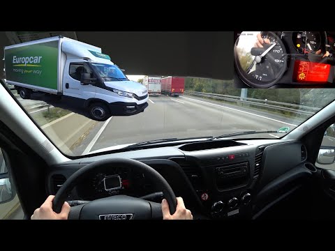 Thumbnail for 2018 Iveco Daily 35-160 POV DRIVE | Top Speed German Autobahn - how fast is a 3.5 tons van? by Iveco