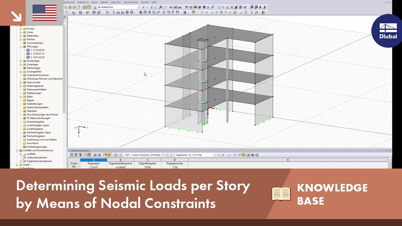 KB 001594 | Determination of Seismic Loads by Floor by Means of Nodal Connections