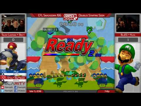 CFL Smackdown 166 Melee - SilentLeopard + Brett vs BluEG + Kuya - Doubles