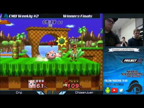 CMU Weekly #2 Losers Finals - Criphood (Jigglypuff/Toon Link) vs. ChosenJuan (Roy)