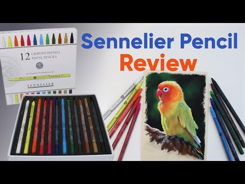 Sennelier Woodless Pastel Pencils Review and Demo