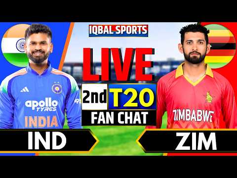 Live: India vs Zimbabwe 2nd T20 | Live Cricket Match Today | IND vs ZIM Fan Chat | Iqbal Sports Live