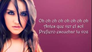 Dulce Maria - Antes Que Ver El Sol - Letra