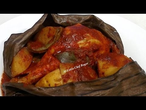 como hacer MIXIOTE DE POLLO, Receta de pollo pibil,