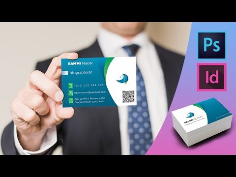 Photoshop et Indesign CC Création des cartes de visite