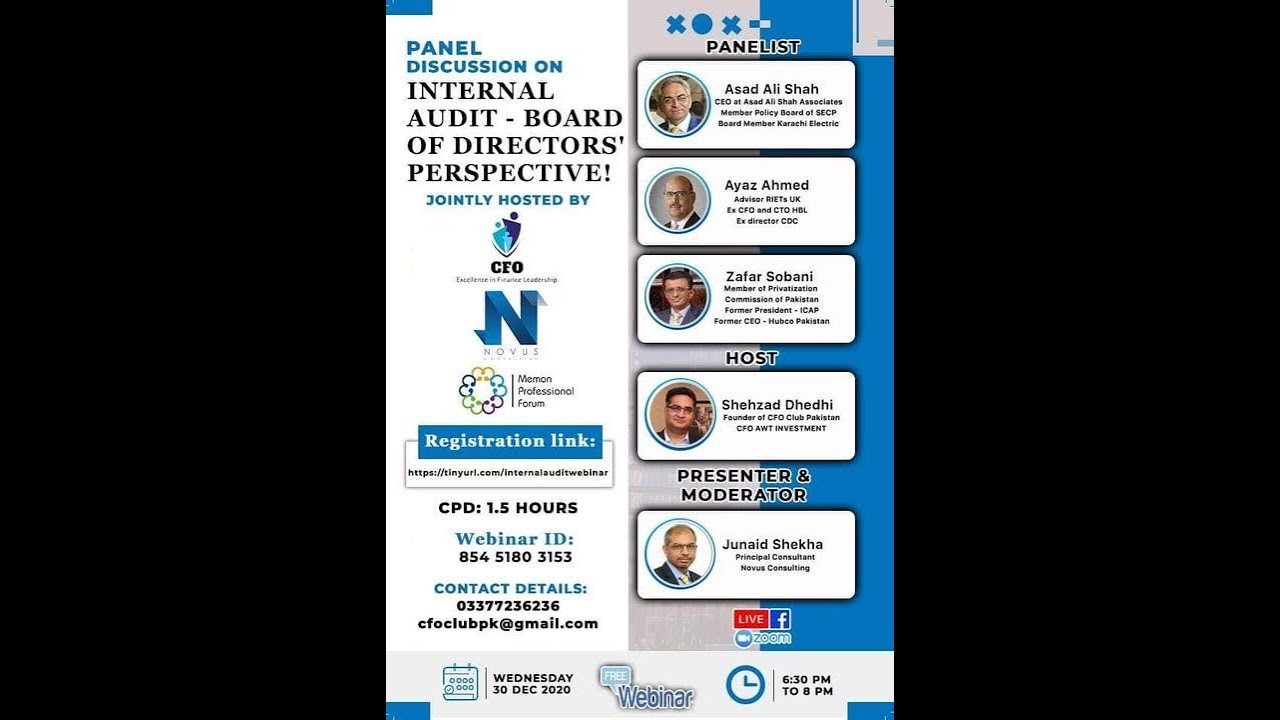 Webinar on Internal Audit   Board of Directors' Perspective