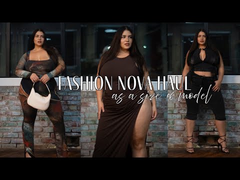 Fashion Nova Haul as a Size 16 MODEL! Part One | Rachel Anastacia