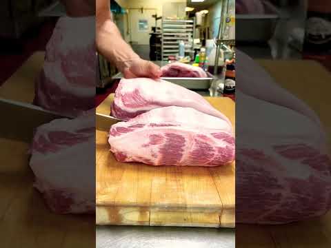 Here’s how to find a very delicious cut from pork shoulder! #bbq #meat #cooking