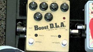 Video thumbnail for Tech 21 Boost D.L.A. Delay pedal review by GoGuitarLive