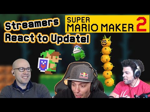 Super Mario Maker 2 Twitch Streamers React to NEW VER. 2.0 Update!