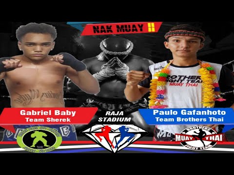 GABRIEL BABY (SHEREK) vs. PAULO GAFANHOTO (BROTHERS THAI) 65 KG CHAMPIONS FACTORY II - RAJA STADIUM