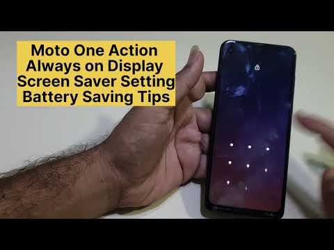 Moto One Action Always On Display Screen Sever Setting
