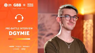 - DgyMie 🇫🇷 | GRAND BEATBOX BATTLE 2021: WORLD LEAGUE | Pre-Battle Interview