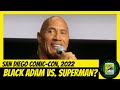 Rock Talks Superman Fight Black Adam SDCC San Diego Comic-Con 2022