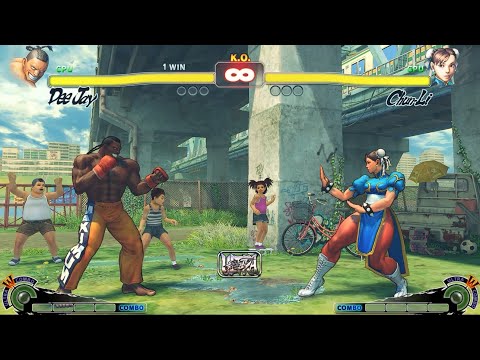 DEE JAY VS CHUN-LI | CPU VS CPU Ultra Street Fighter IV  (Hardest AI)