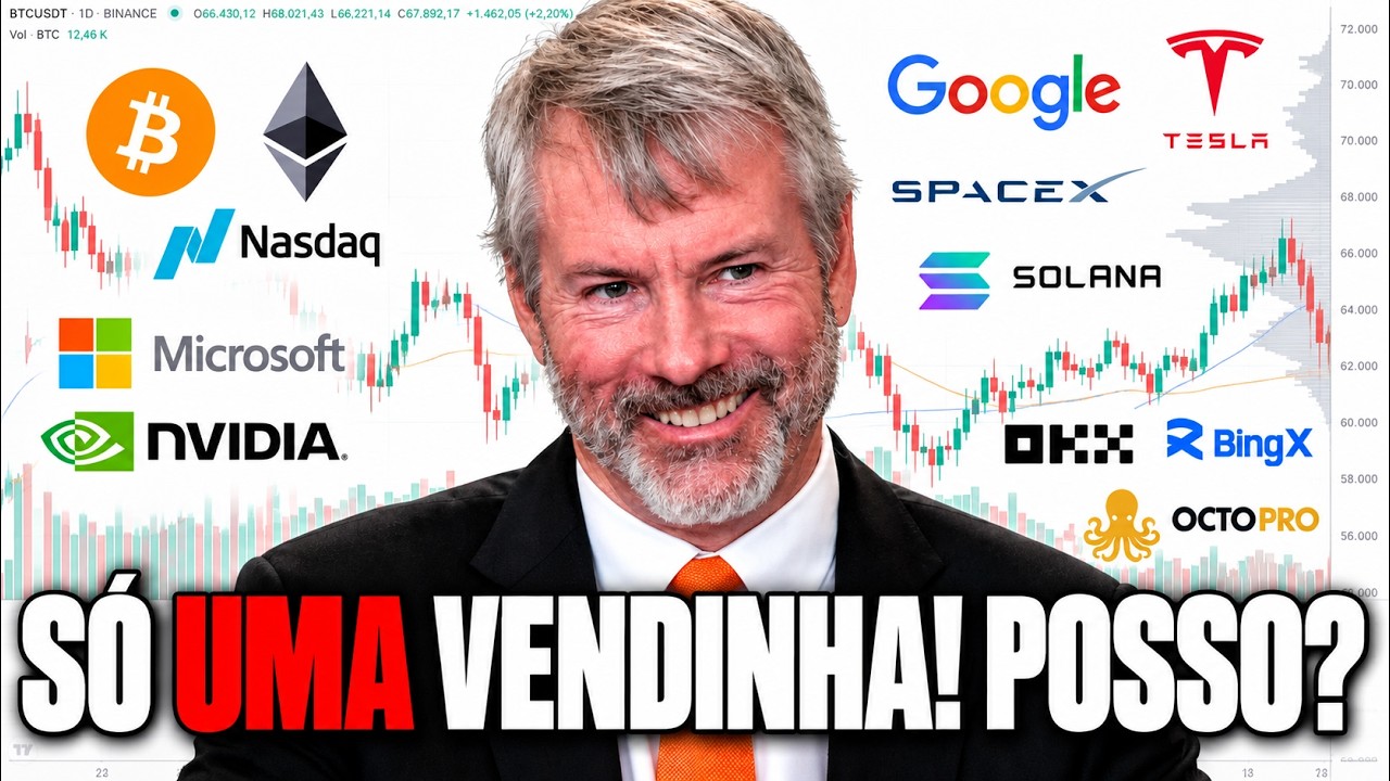 SAYLOR VAI VENDER DENOVO? BITCOIN, SP500, NASDAQ, XAU, FOREX