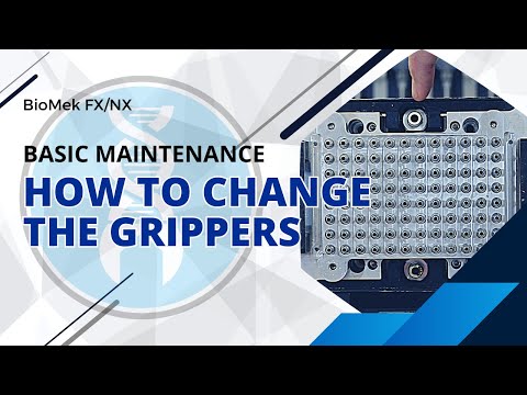 How to change the grippers on a BioMek FX/NX Multi-Channel Pod