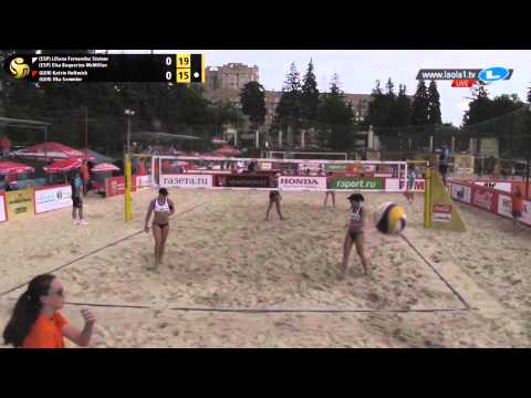 FIVB Beach 2015 Moscow Grand Slam: ESP vs GER Rnd 2
