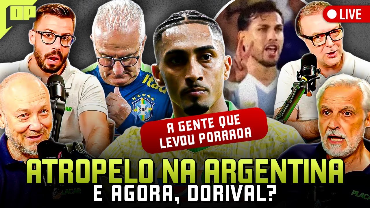 MAIS UM VEXAME! BRASIL APANHOU DA ARGENTINA; DORIVAL DEVE DEIXAR A SELEÇÃO? | Opinião Placar | 26/03