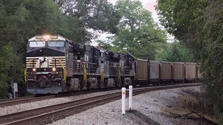 4 MOTORS ON A EMPTY COAL! NS 747 Rolls through with a Salute in Salem, VA | 09.27.25