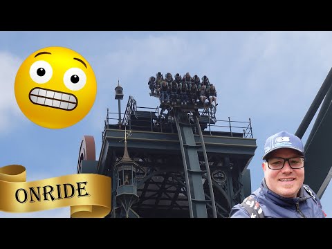Baron 1898 - Dive Coaster Onride Offride + Pre-Shows (4K) - Efteling - 04/2022