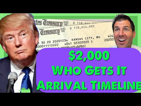 Trump Says $2,000 Stimulus Checks - Arrival Timeline & Who Gets It