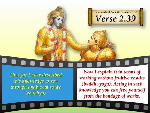 SS#0113 Bhagavad Gita - detailed study - Chapter 2, Verse 39 (BG 2.39)