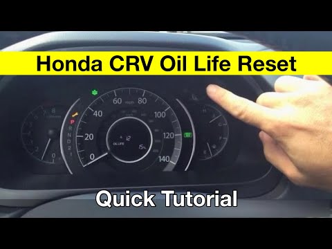 2013 Honda CRV Oil Life RESET 2012 2011 2014 2010