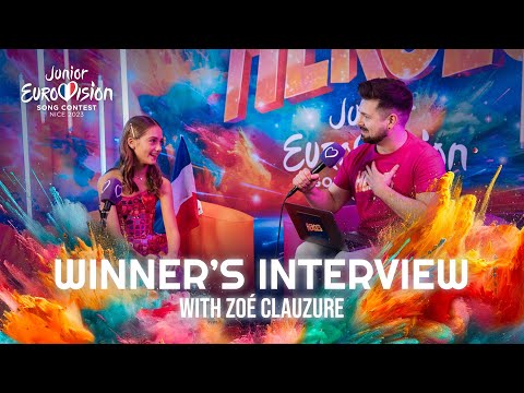 Junior Eurovision Winner Zoé Clauzure interview! | France | Junior Eurovision 2023 🇫🇷 | #JESC2023