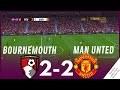 Bournemouth 2-2 Manchester United Premier League 23/24 | Match Highlights VG Simulation & Recreation