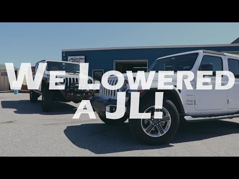 We Lowered a Jeep Wrangler JL using the Skyjacker \"LOWJACKER\"
