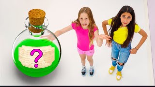 Nastya and Eva on a magical Wonderland