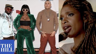 Black Eyed Peas and Jennifer Hudson perform