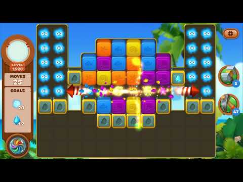 Lost Island Blast Adventure Level 1928 NO BOOSTERS - A S GAMING ✔️