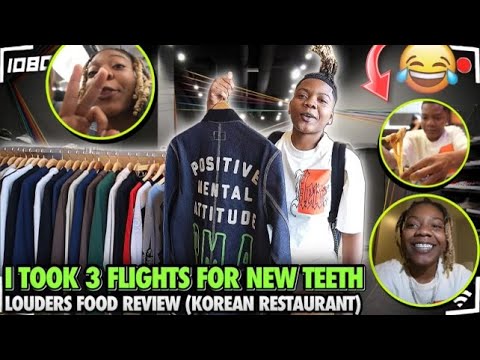 I TOOK 3 FLIGHTS FOR NEW DIAMOND TEETH / Louders food review (Korean restaurant)