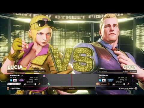 SFV AE : Momochi (Lucia) vs Poifuru (Cody)