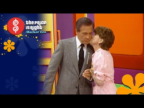 Sweet Contestant Gives Bob Barker a Smooch Before Playing TAKE TWO! - The Price Is Right 1984