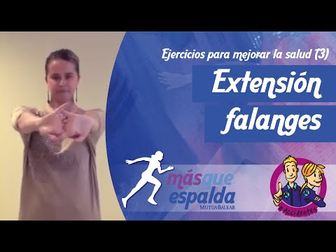 Ejercicio 03 Extensión Falanges. Mutua Balear cuidamos tu salud.