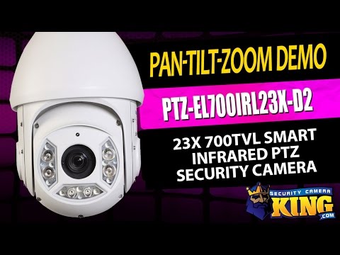 Pan-Tilt-Zoom Demo - 23X 700TVL Smart Infrared PTZ Security Camera - PTZ-EL700IRL23X-D2