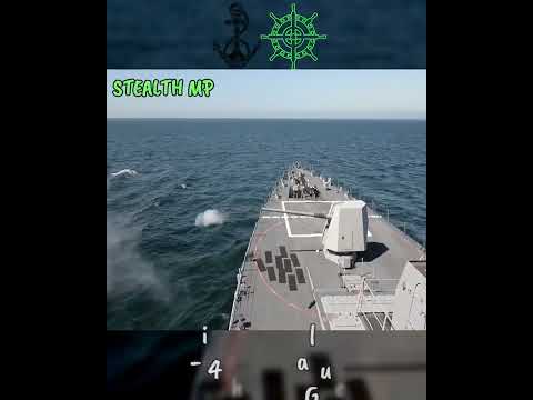 INCREDIBLE!! 😍 5-inch 62-caliber Mk 45 Naval Gun Live Fire 💥💥 #shorts #shortsfeed