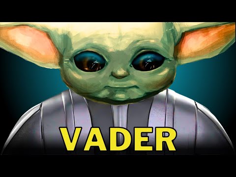 Grogu in IG-12 Droid with the Voice of Darth Vader